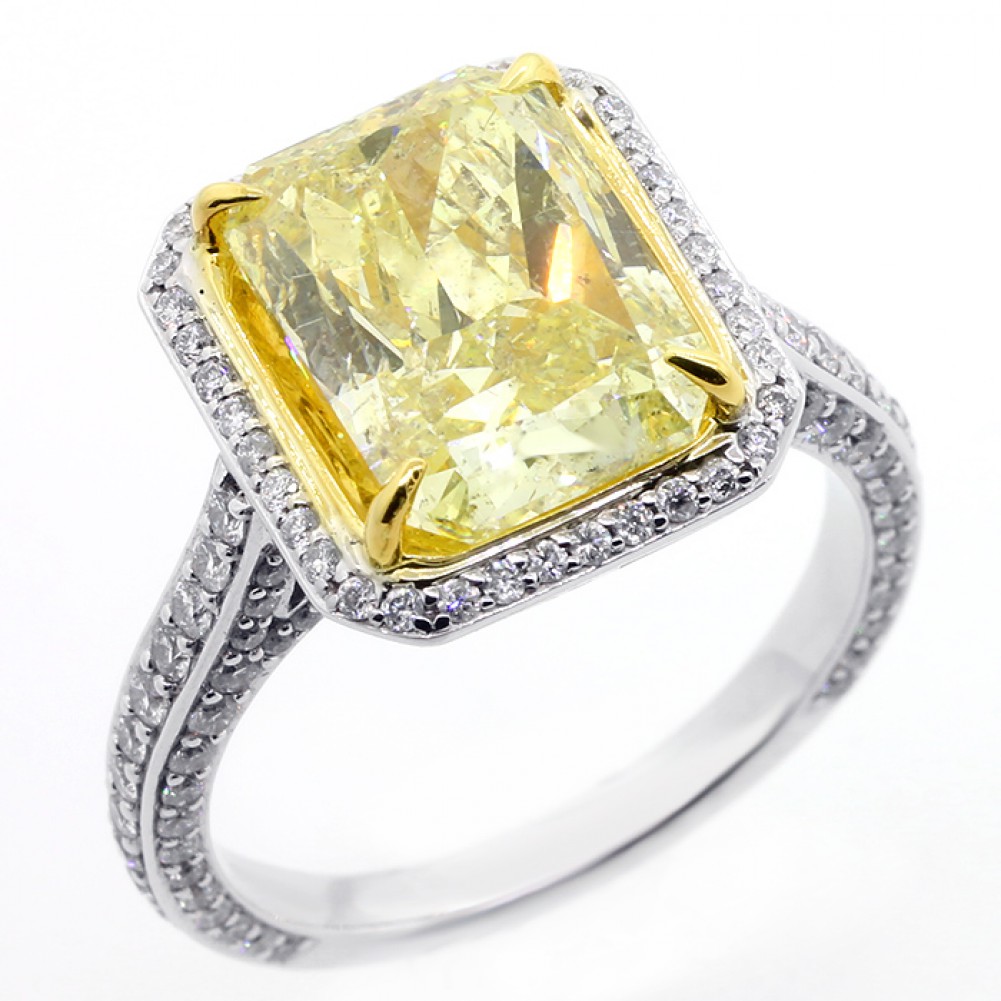 Yellow diamond engagement ring buy