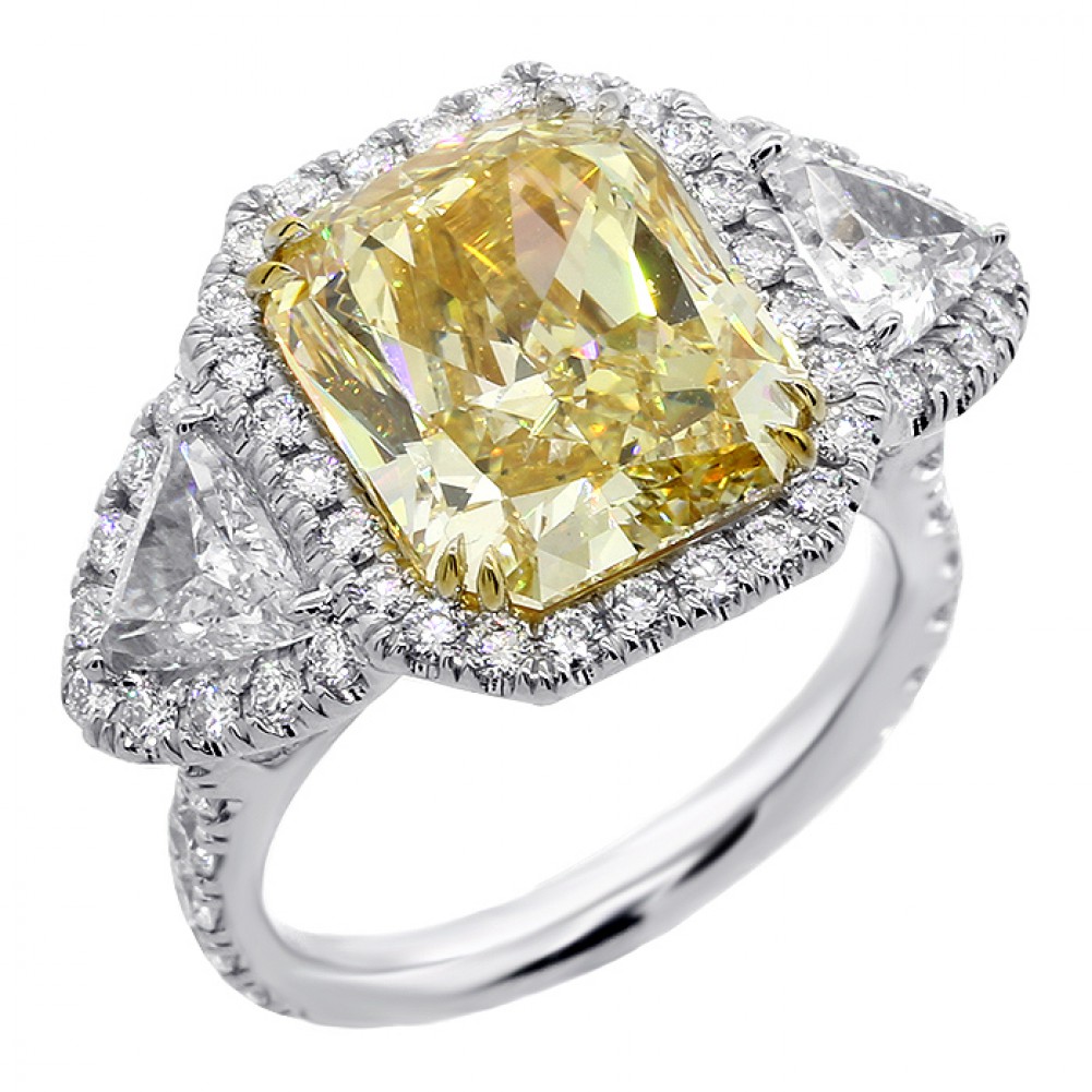 Yellow diamond engagement ring buy