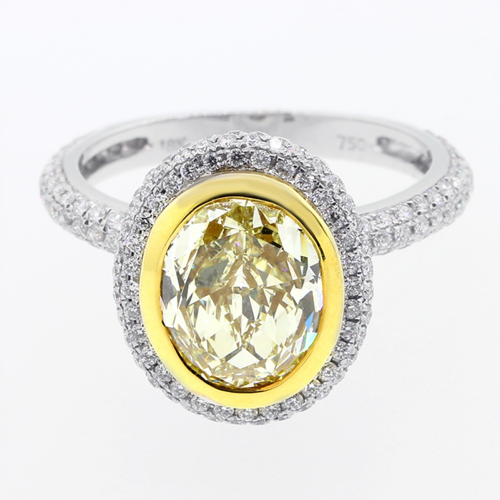 Cheap fancy yellow diamond engagement rings