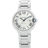 Cartier Ballon Bleu 42mm Silver Roman Steel Watch W69012Z4 3001 Cartier Ballon Bleu 42mm Silver Roman Steel Watch W69012Z4 3001