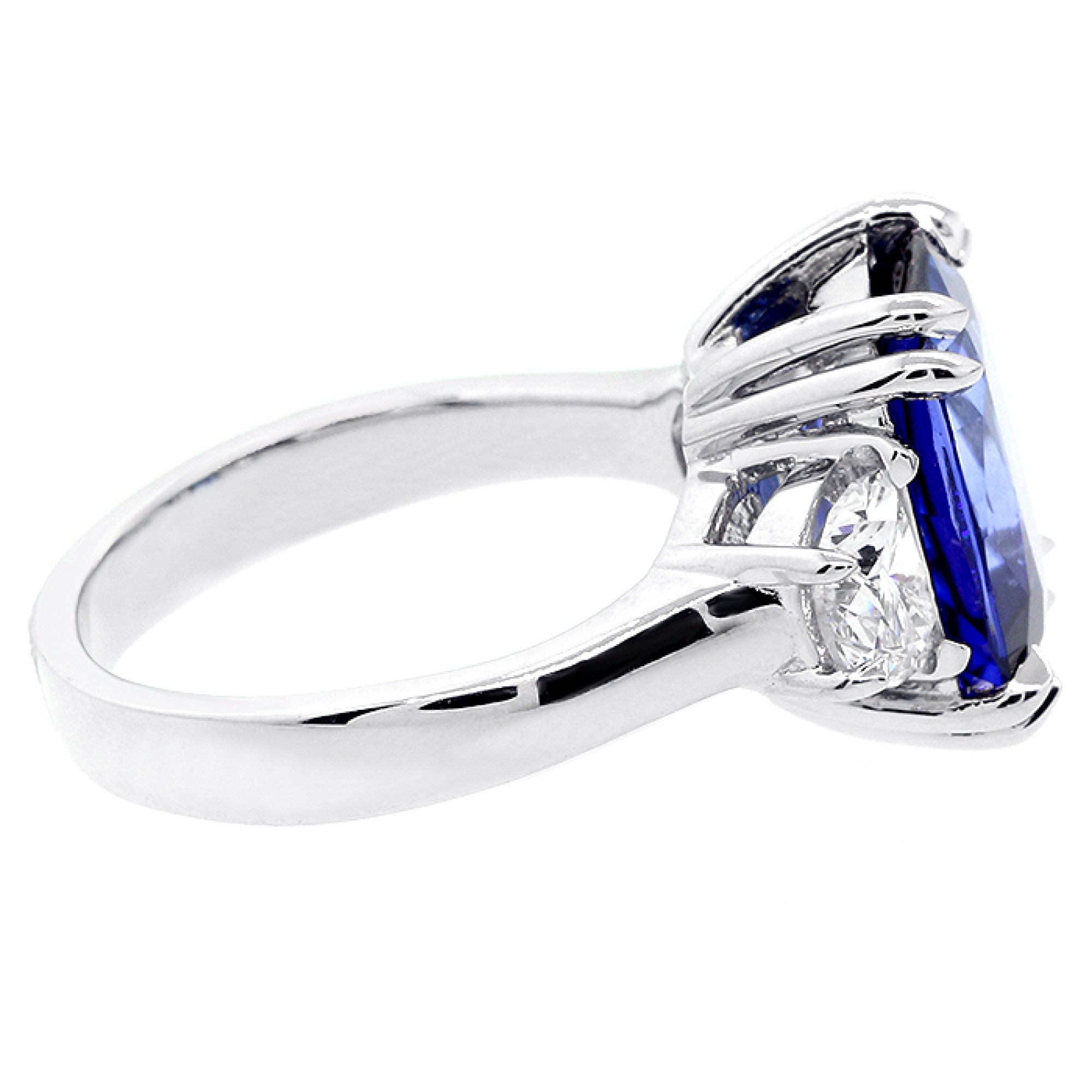 6.67 Cts J'adore Natural Corundum and Diamond Engagement Ring set in ...